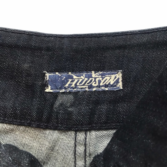 Hudson Size 28 Blue High Rise Pleated Cuffed Denim Shorts - Picture 5 of 8